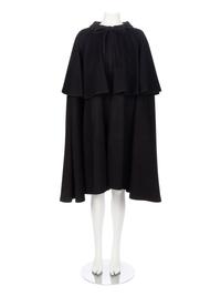 Yves Saint Laurent Rive Gauche Black Cape, 1980-90s