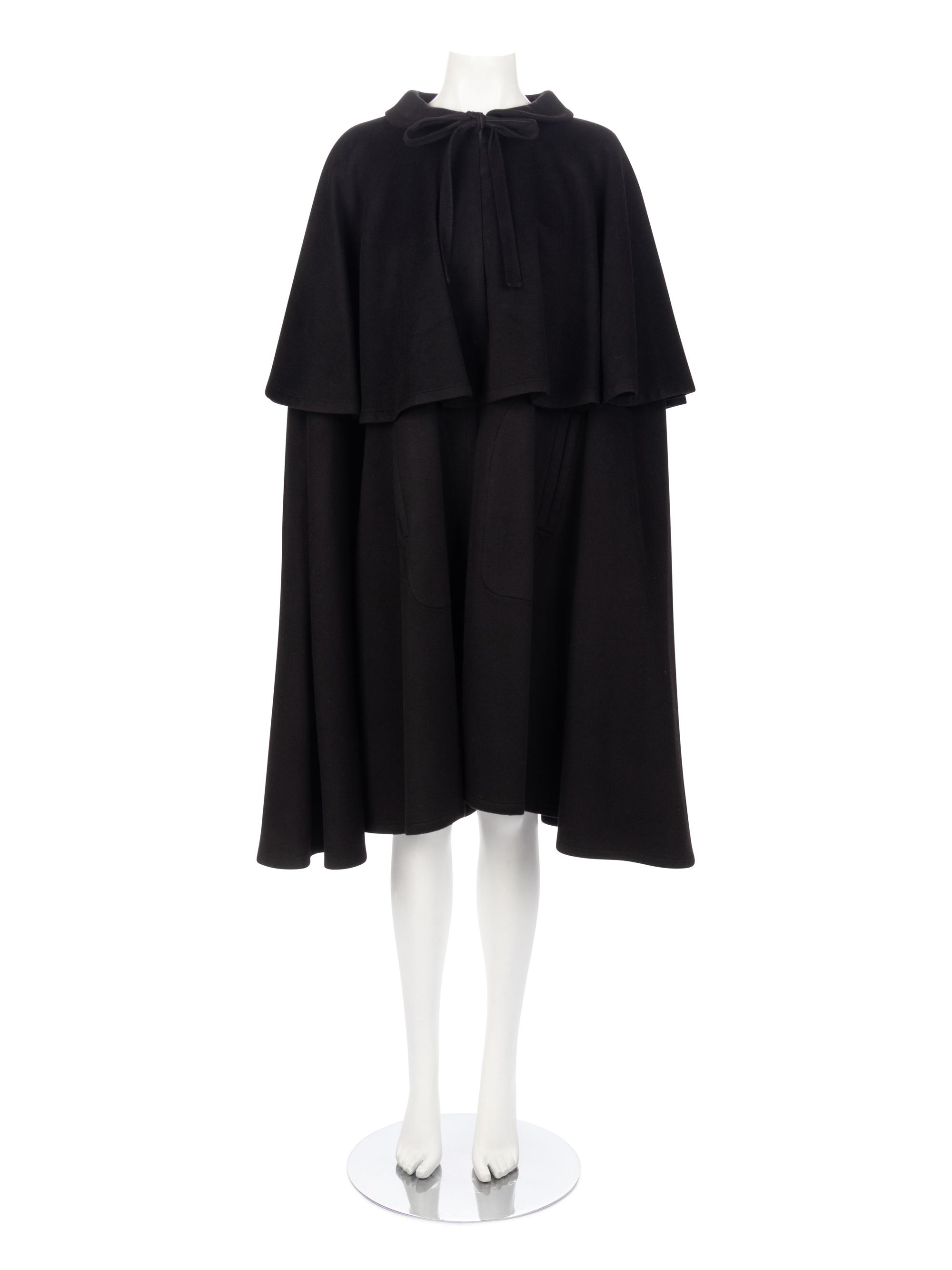 Yves Saint Laurent Rive Gauche Black Cape, 1980-90s
