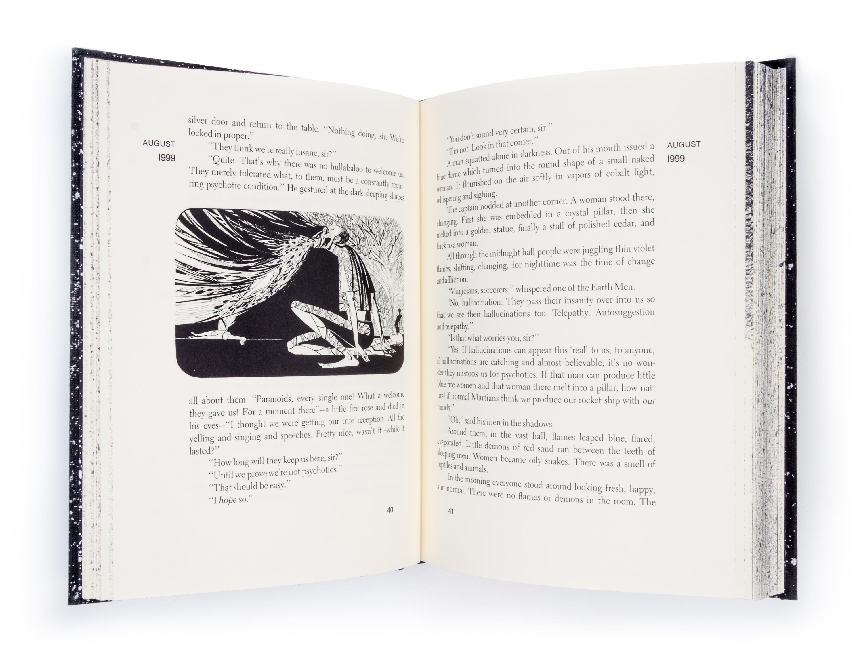 (LEC; MUGNAINI, JOSEPH) BRADBURY, RAY. The Martian Chronicles. Avon, CT, 1974. Signed by artist and author.