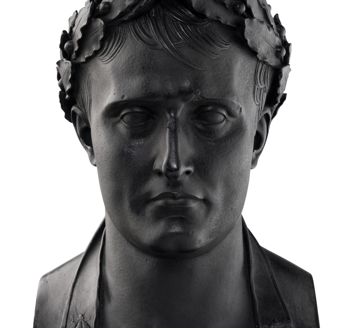 A Painted Composition Bust of Napoleon as Caesar