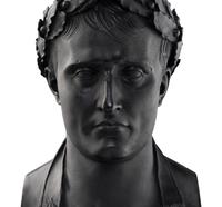 A Painted Composition Bust of Napoleon as Caesar