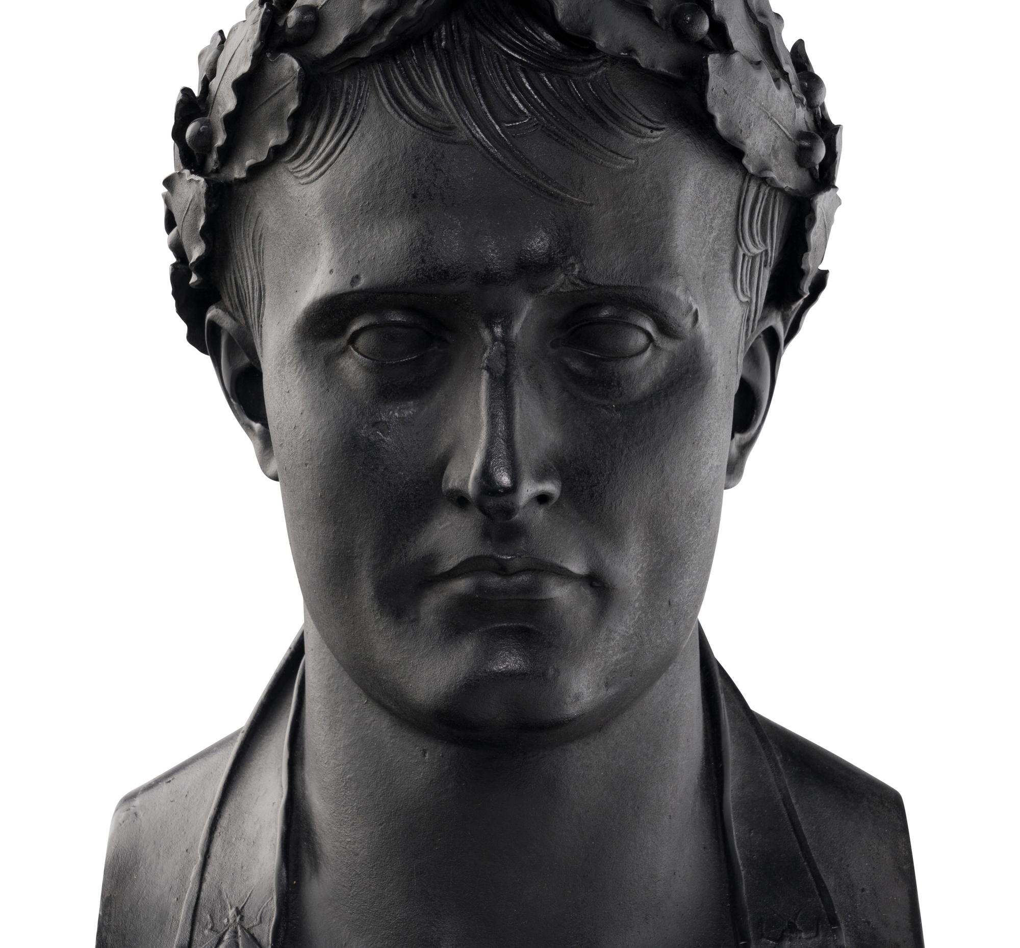 A Painted Composition Bust of Napoleon as Caesar