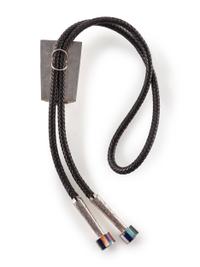Sterling Silver and Mosaic Inlay Bolo Tie