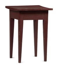 A Country Federal Red Painted Cherrywood Work Table