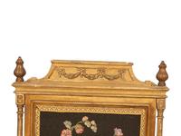 A Louis XVI Style Giltwood Fire Screen with Needlework Panel