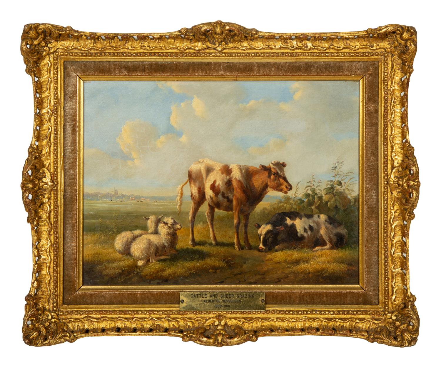 Cattle and Sheep Grazing , 1852