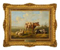 Cattle and Sheep Grazing , 1852