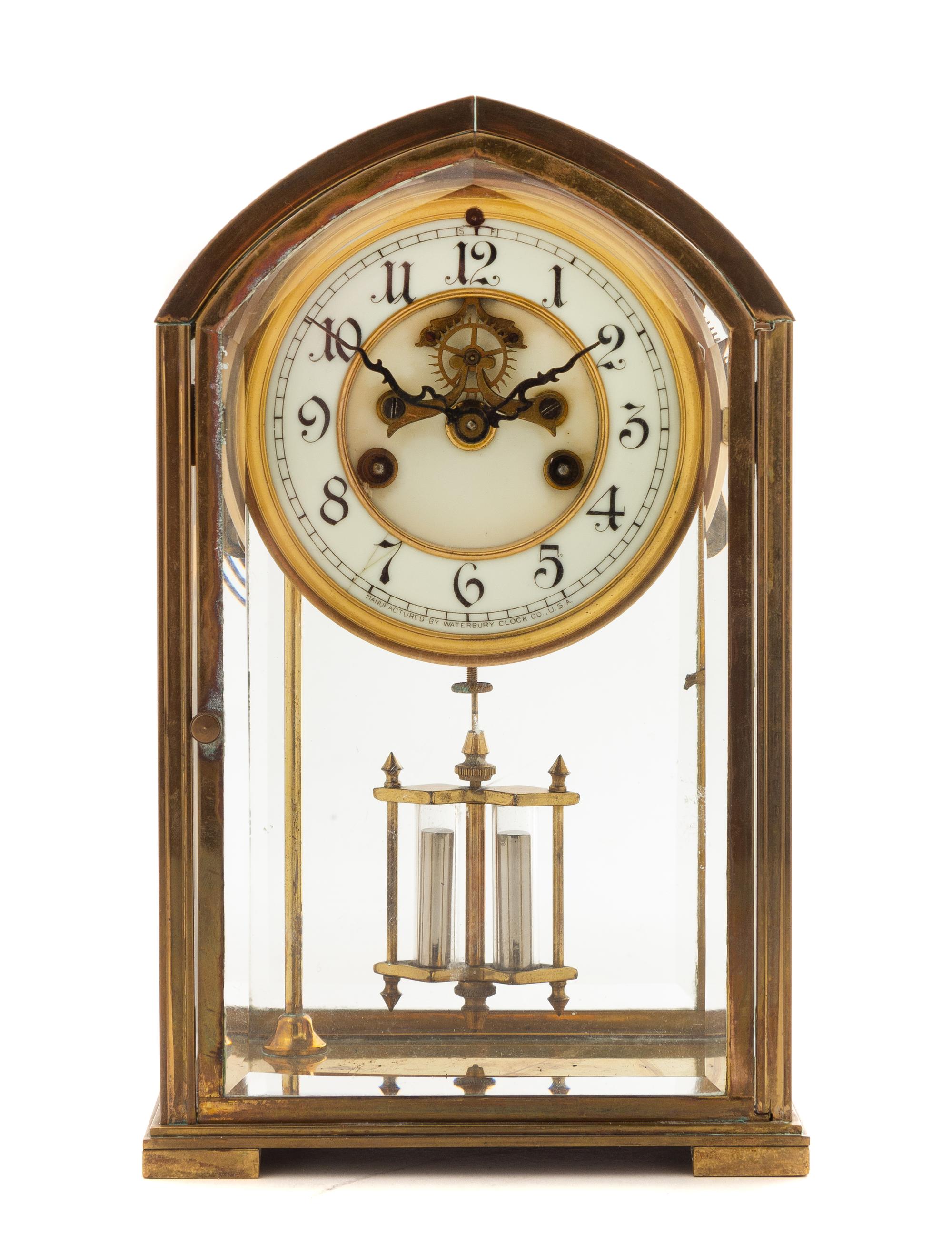 An American Brass Regulator Clock