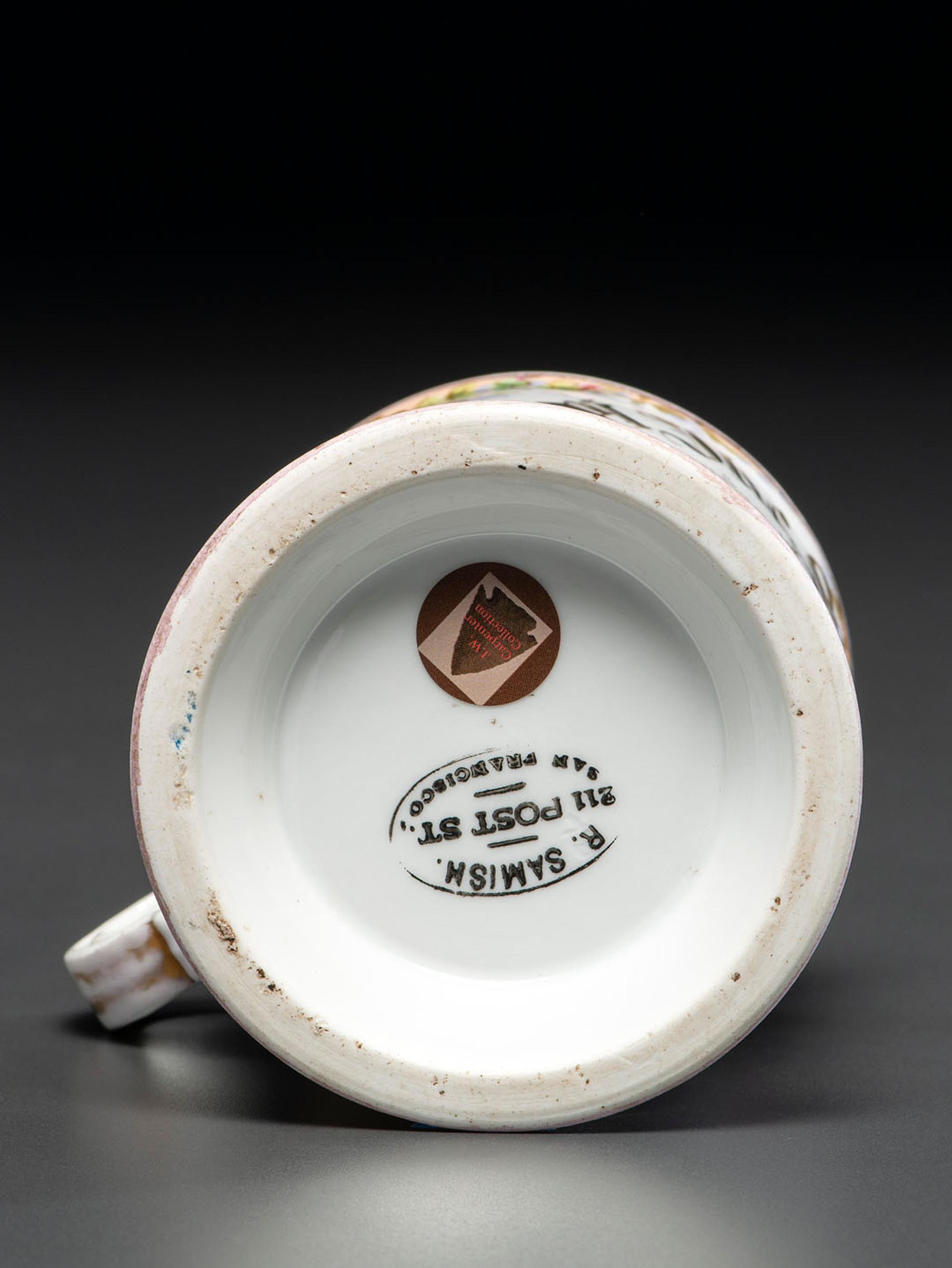 A Police Captain's Porcelain Occupational Shaving Mug