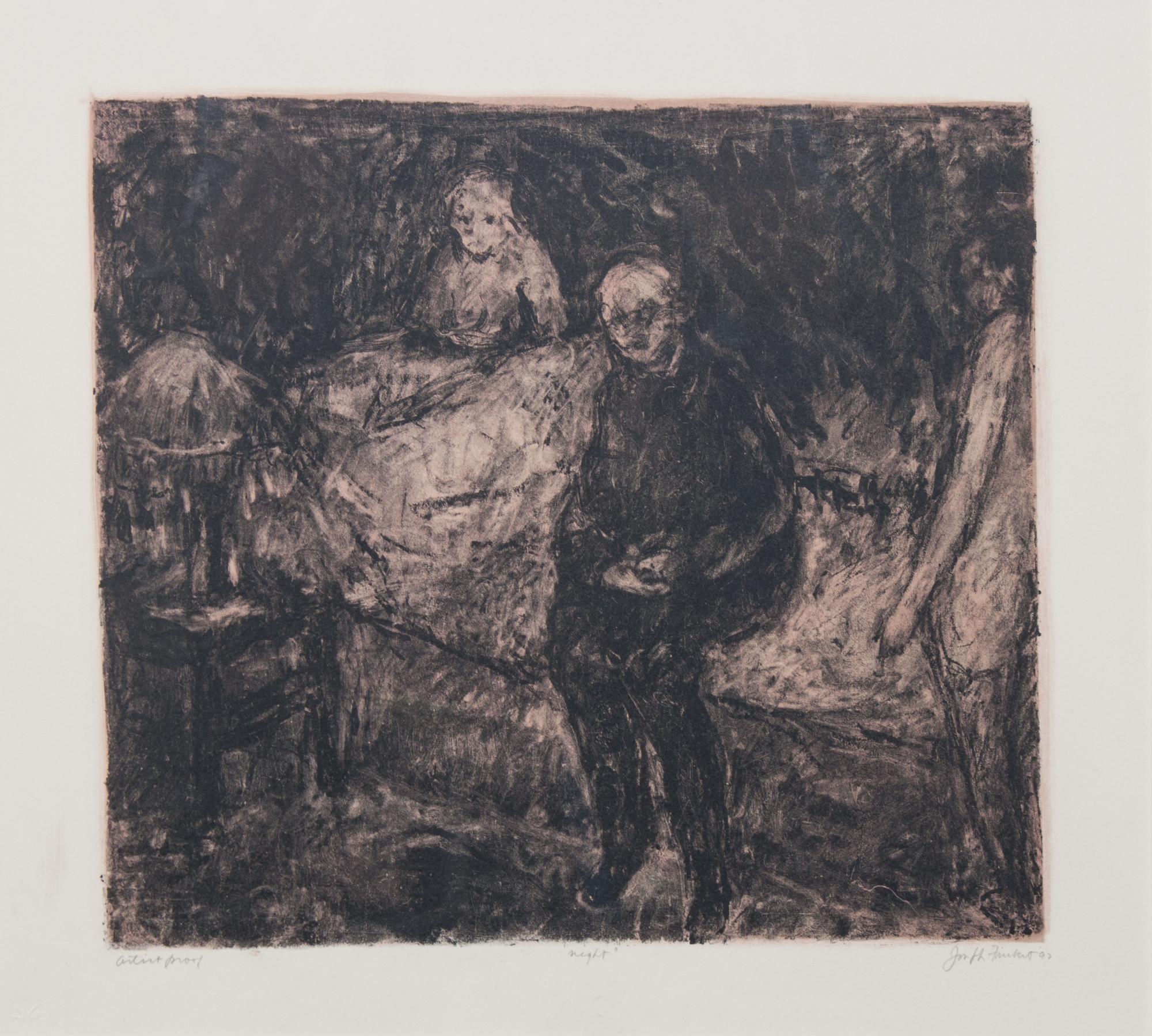 Joseph Friebert, (Wisconsin, 1908-2002), Night, 1997 and Group, 1992 (two works)