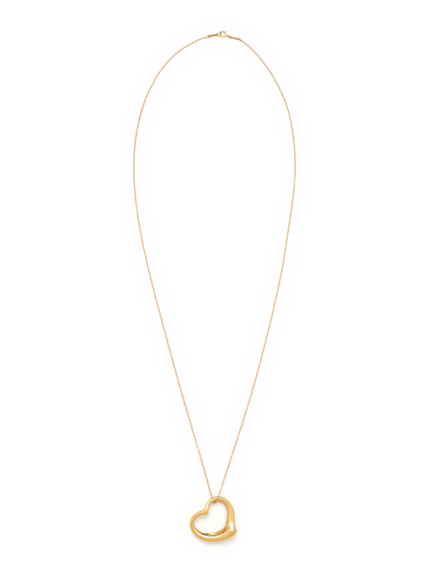 TIFFANY & CO., ELSA PERETTI, YELLOW GOLD 'OPEN HEART' NECKLACE