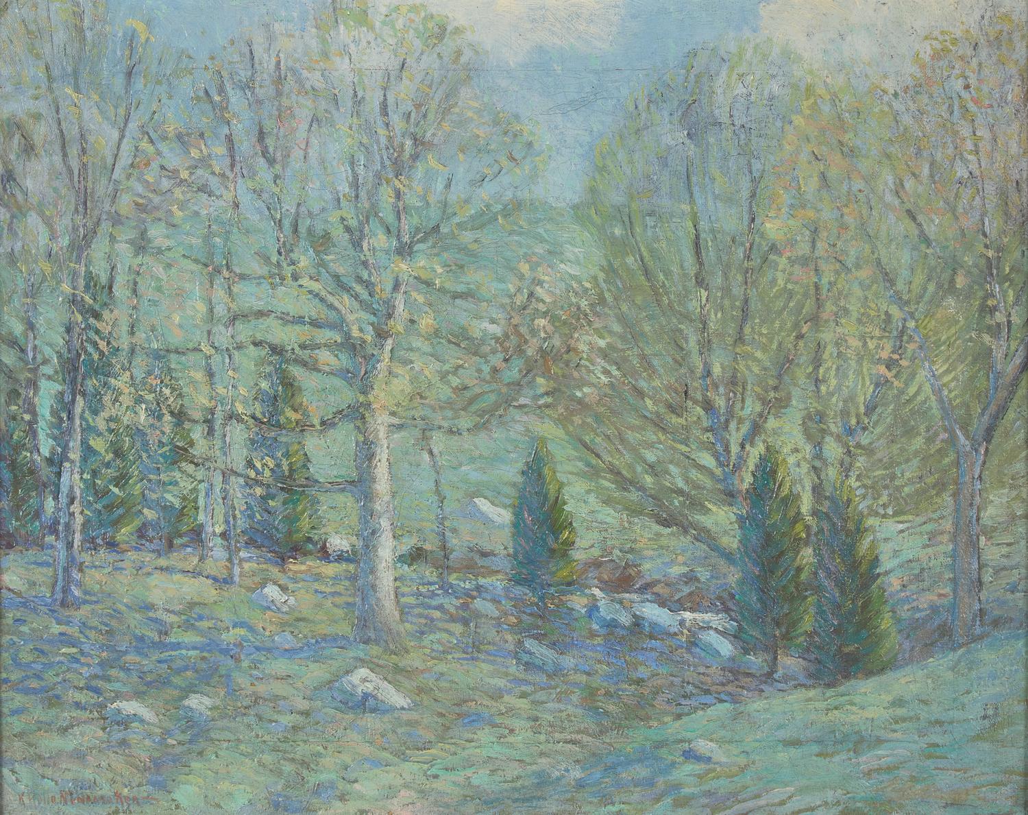 Kenneth R. Nunamaker (American, 1890-1957) — Spring Landscape