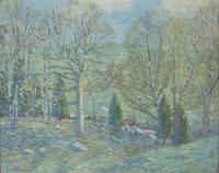Kenneth R. Nunamaker (American, 1890-1957) — Spring Landscape