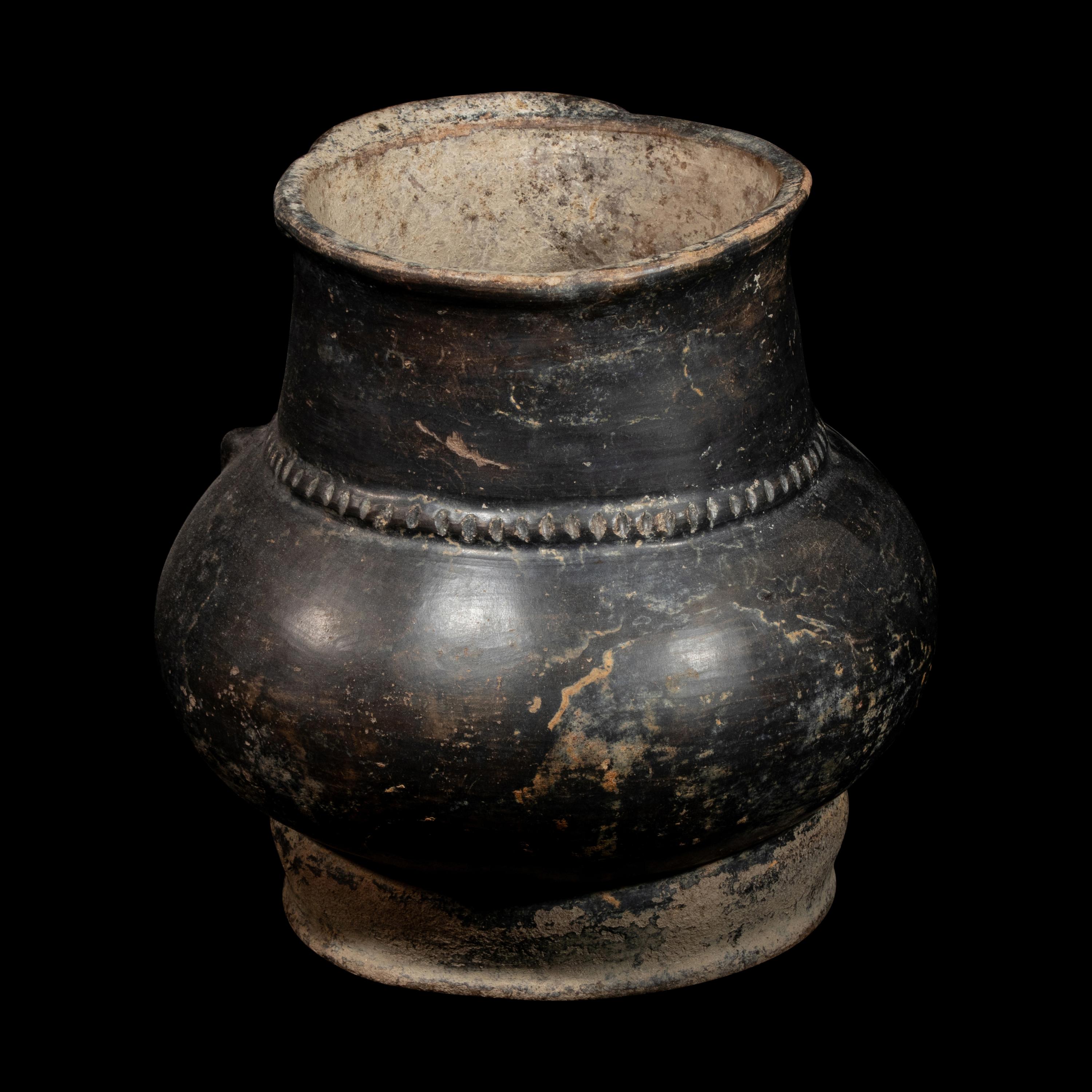 A Tairona Blackware Effigy Vessel