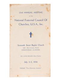 [KING, Martin Luther, Jr. (1929-1968)]. A group of 4 programs from events featuring or honoring Dr. Martin Luther King, Jr. 1956-1965.