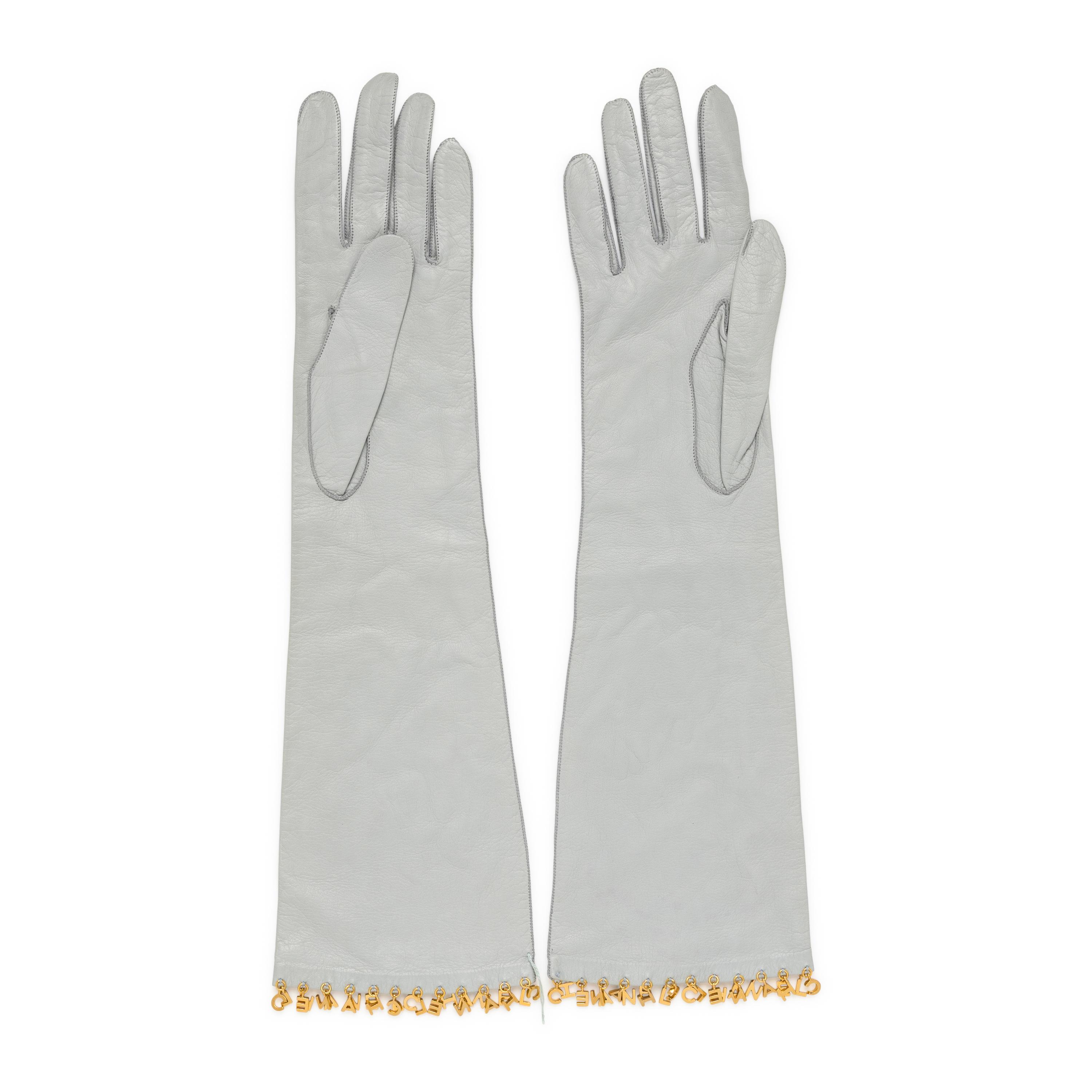 Chanel, Kidskin Letter Charm Gloves