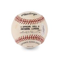 A Marvin Miller Signed Autograph Baseball (JSA)