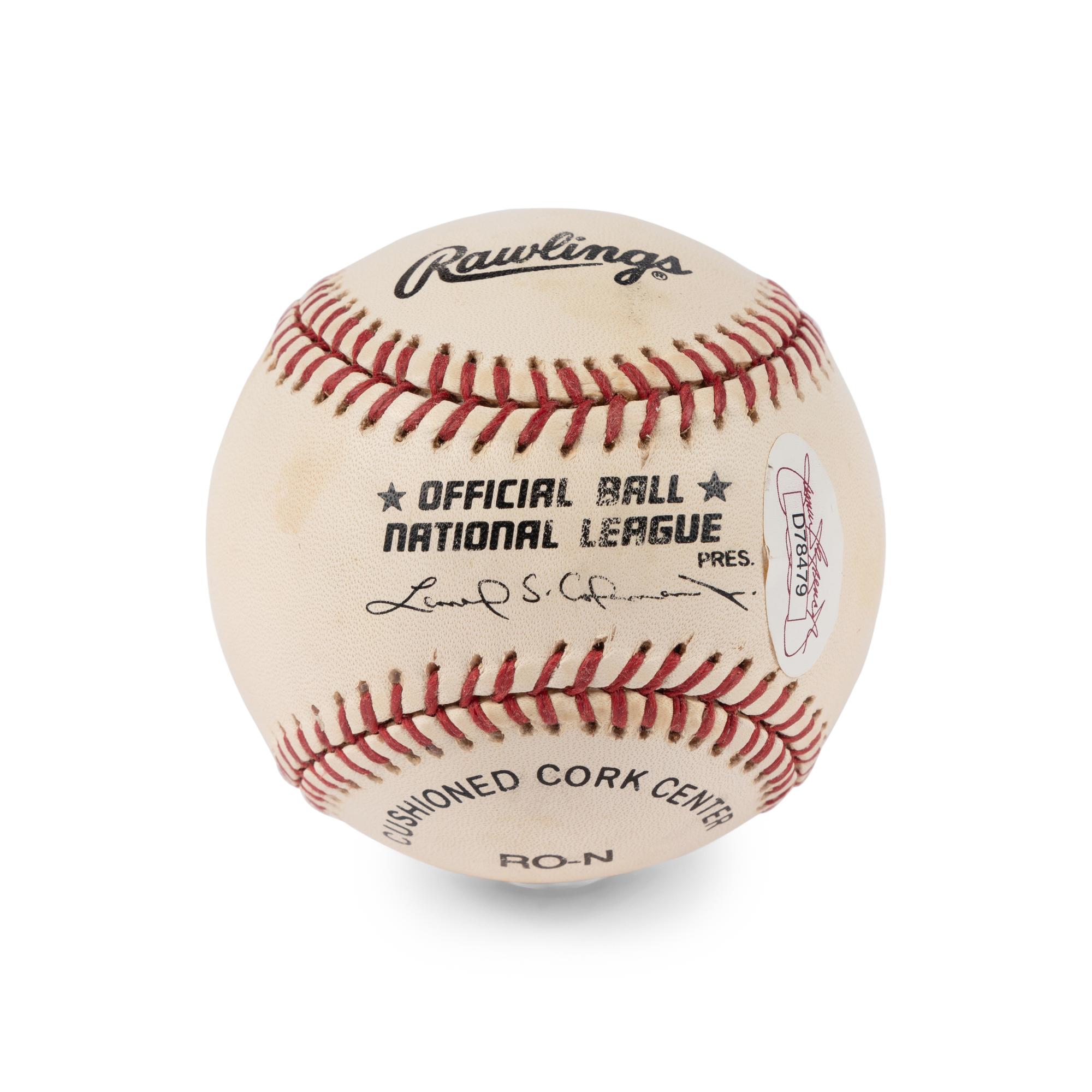 A Marvin Miller Signed Autograph Baseball (JSA)