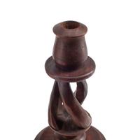 A Group of Seven Turned Wood Candlesticks