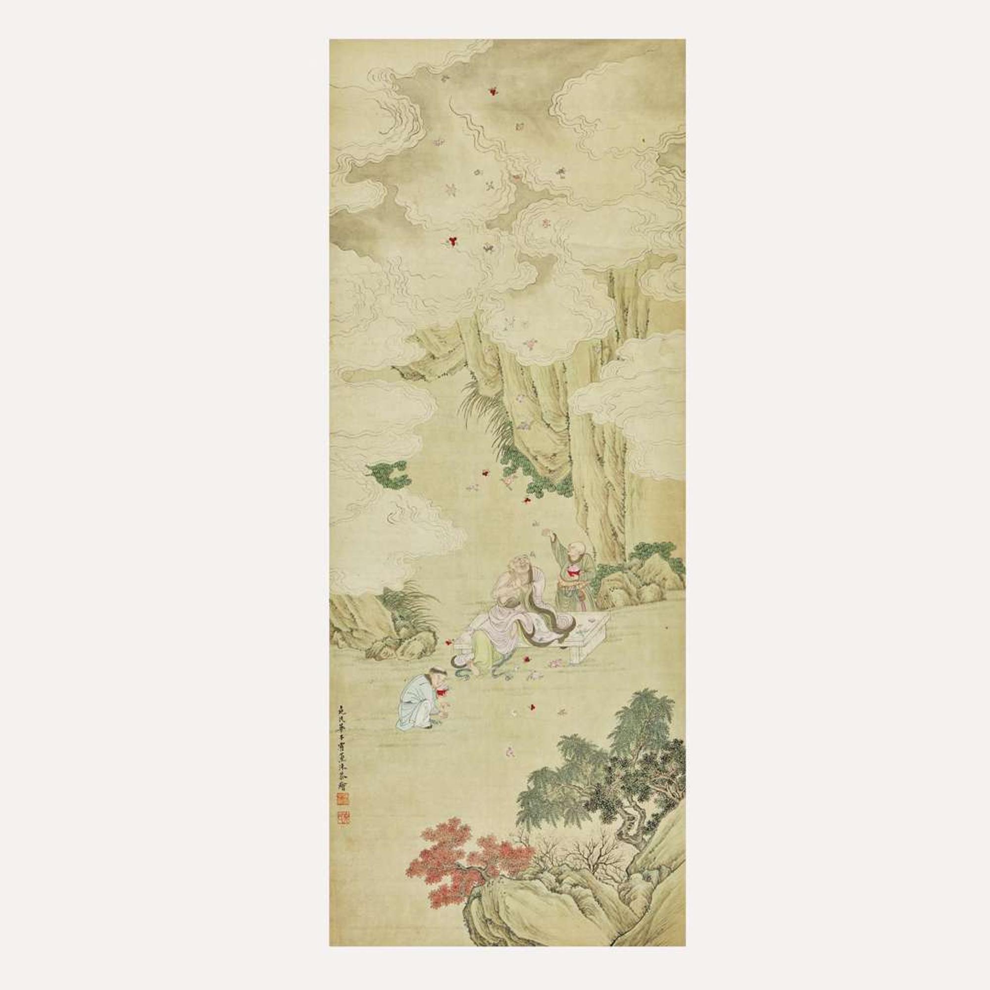Chinese School 山水人物畫一幅
