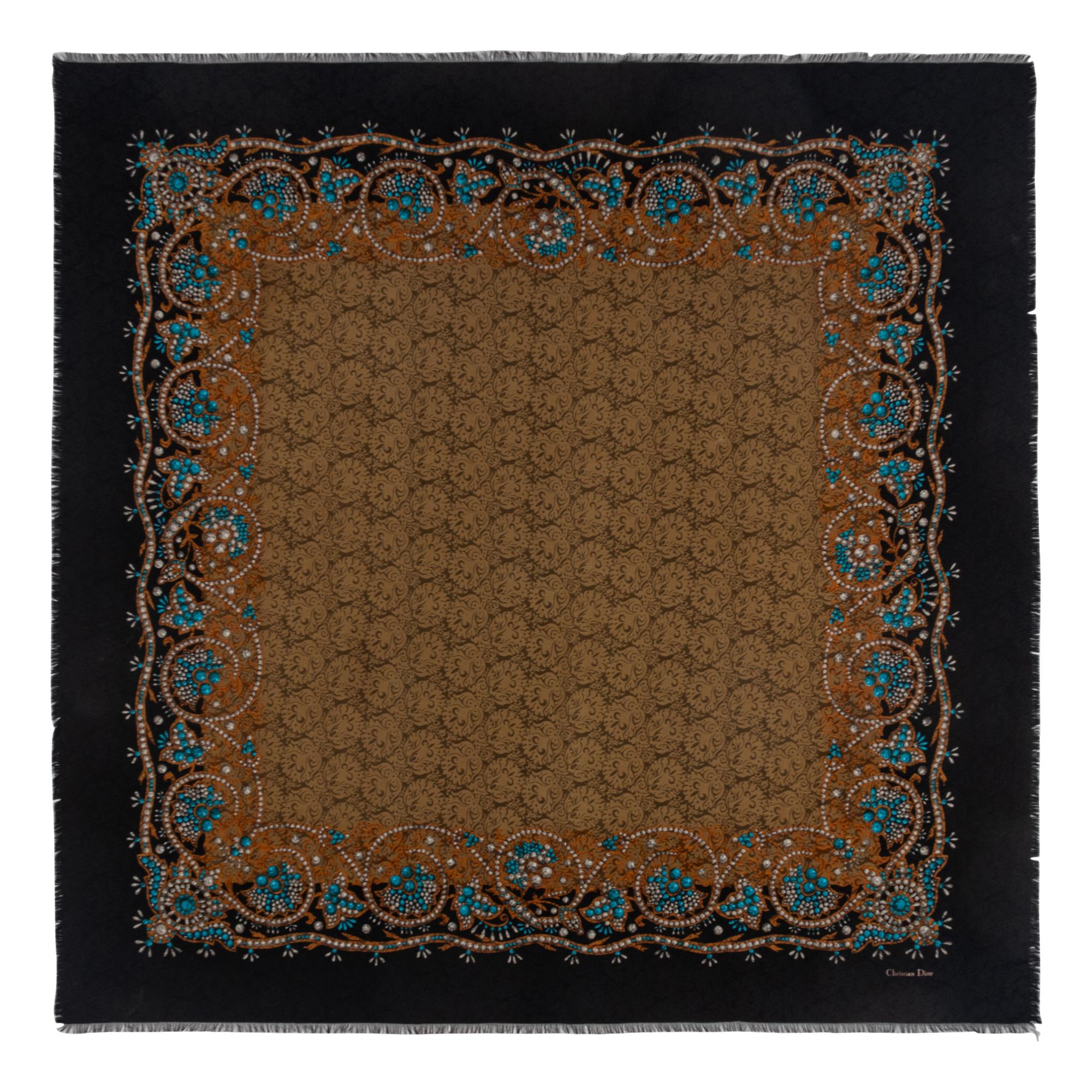 A Christian Dior Scarf and a Giorgio Armani Voided Velvet Shawl