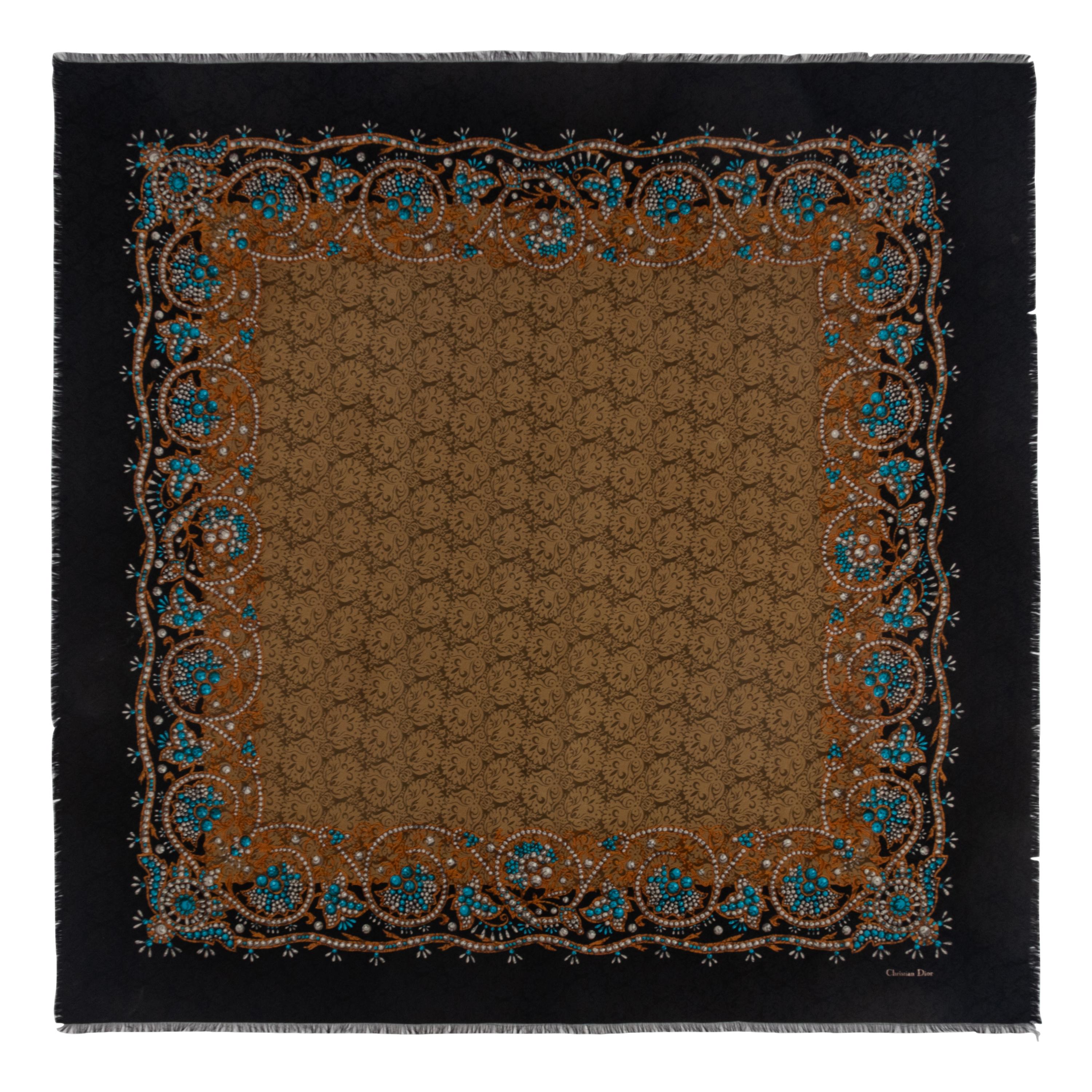 A Christian Dior Scarf and a Giorgio Armani Voided Velvet Shawl
