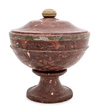 An Italian Scagliola Covered Urn