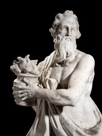 A Continental Marble Figure of Zeus