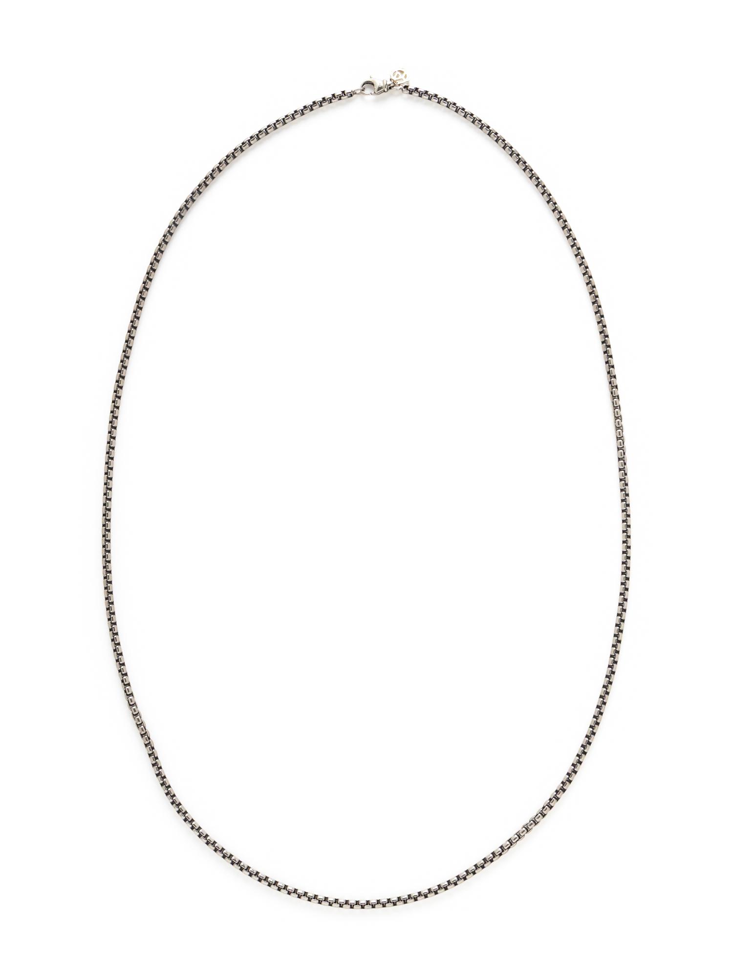 DAVID YURMAN, STERLING SILVER AND BLUE CHALCEDONY CONVERTIBLE PENDANT NECKLACE