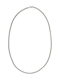 DAVID YURMAN, STERLING SILVER AND BLUE CHALCEDONY CONVERTIBLE PENDANT NECKLACE