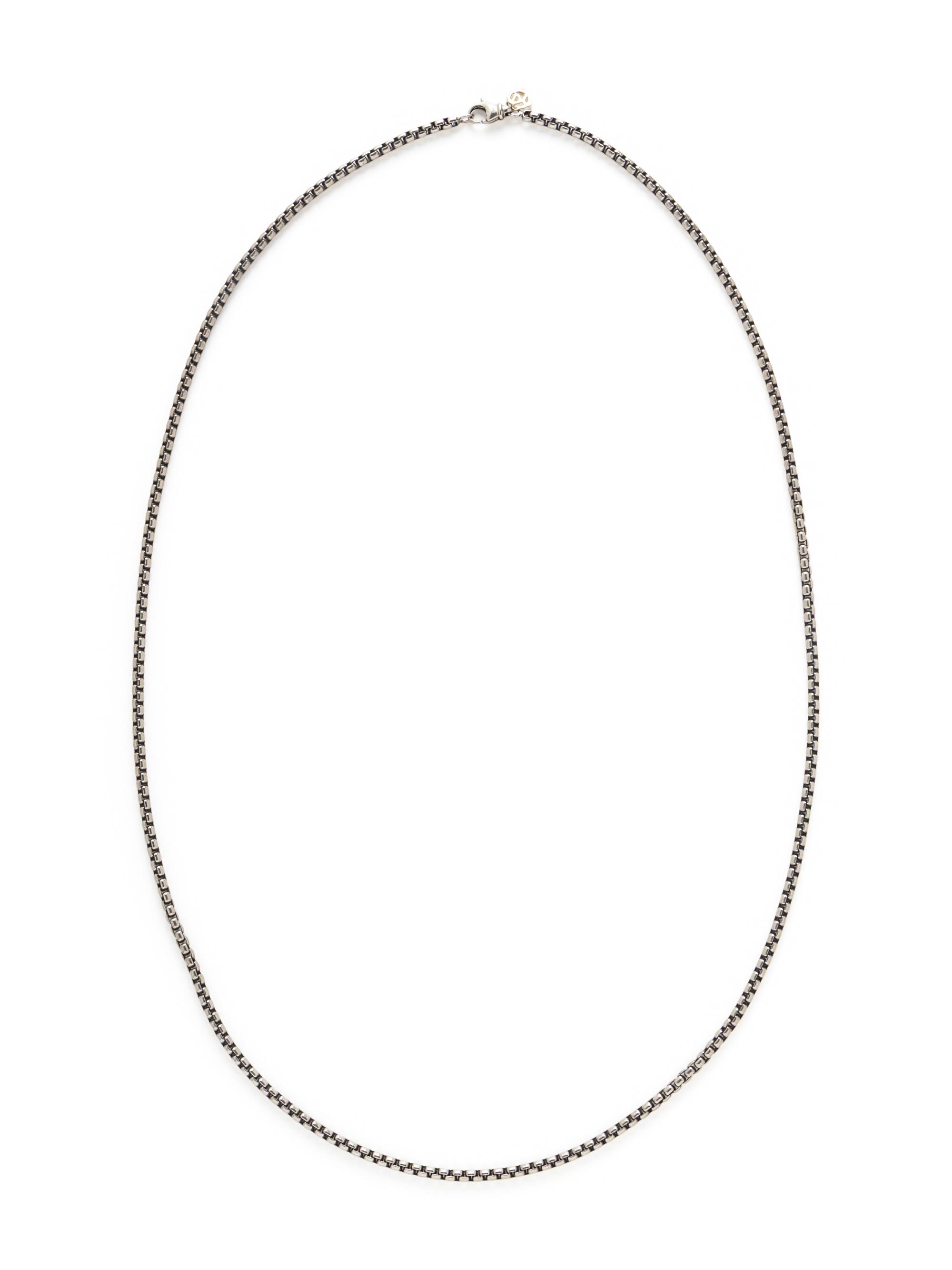 DAVID YURMAN, STERLING SILVER AND BLUE CHALCEDONY CONVERTIBLE PENDANT NECKLACE