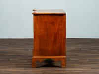 A Chippendale Style Tiger Maple Serpentine Chest of Drawers