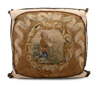 Two French Tapestry Pillows