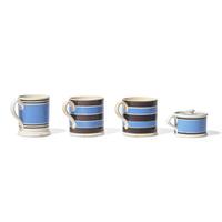 A Group of Five Mochaware Items
