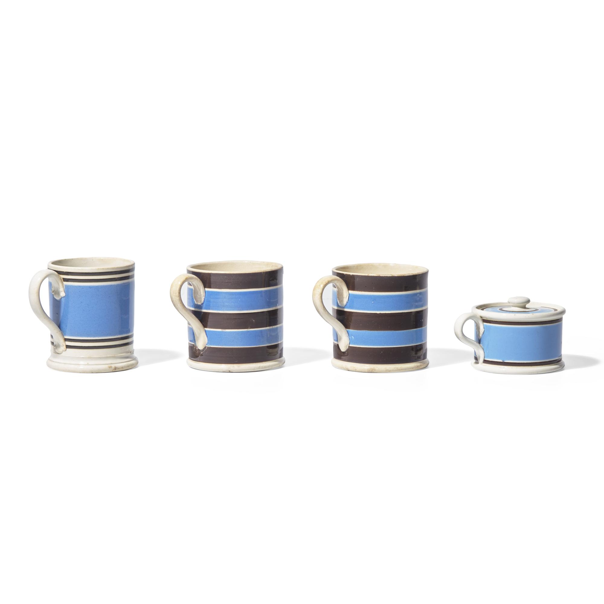 A Group of Five Mochaware Items