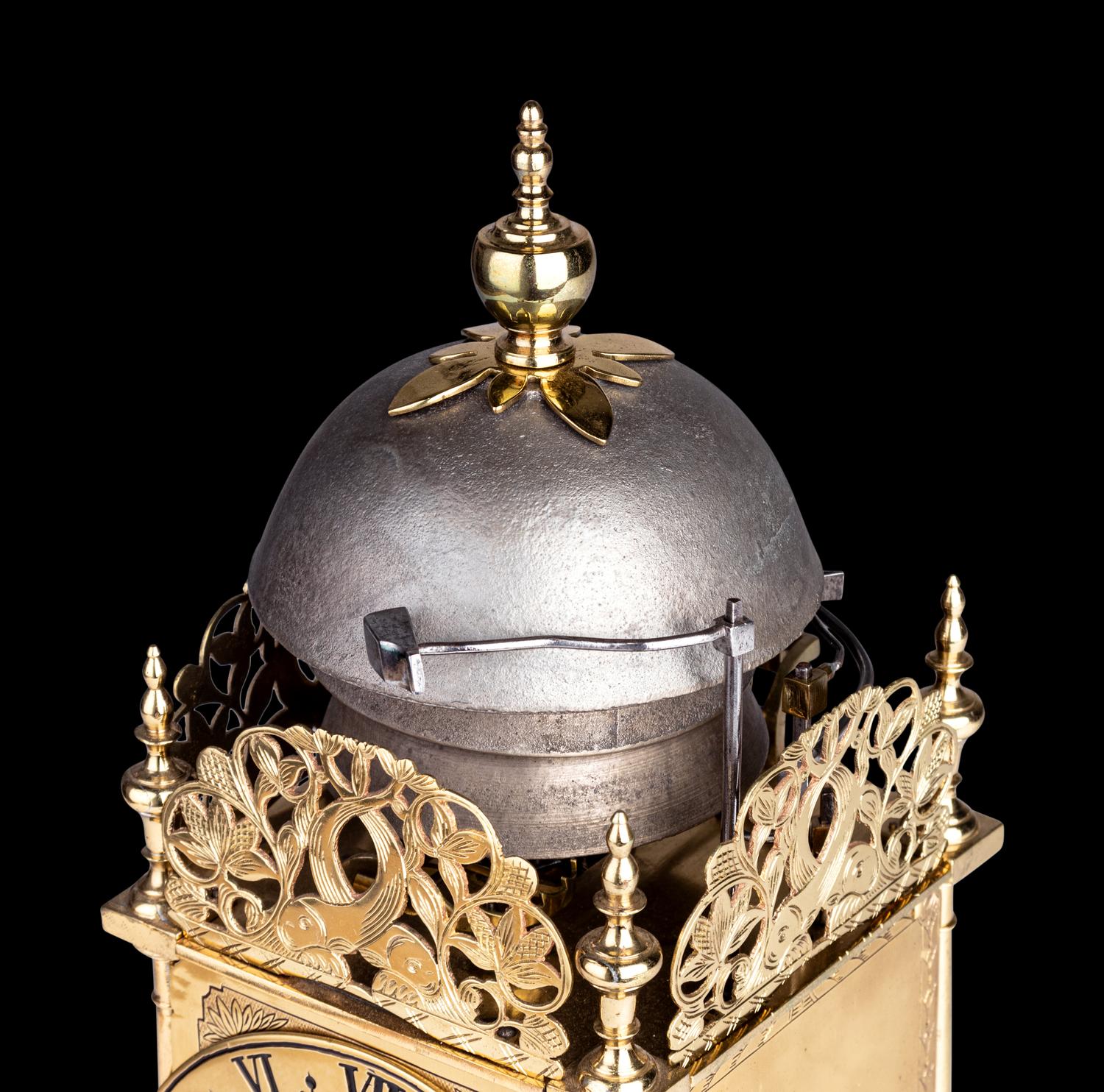 A English Brass Lantern Clock, with Iron Bracket, Thomas Tompion, Londoni