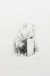 Henry Moore, (British, 1898-1986), Seated Woman in Armchair, 1973