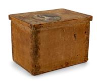 An English Silk Decorated Work Box