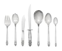 An American Silver Flatware Service