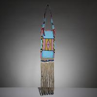 Apsáalooke [Crow] Beaded Hide Mirror Bag