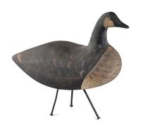 A Canada Goose Carved Wood Decoy