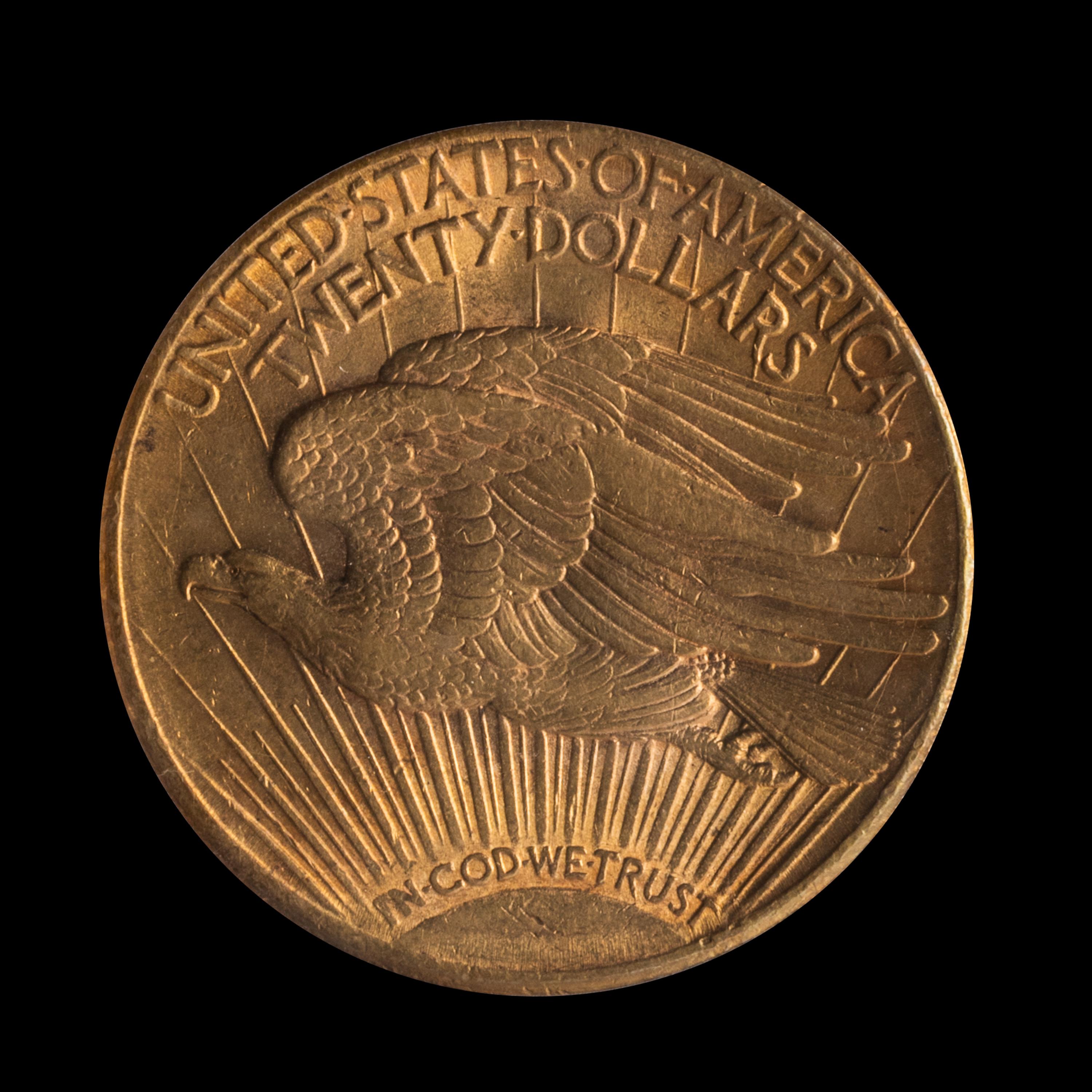 A United States 1924-S St. Gaudens $20 Gold Coin