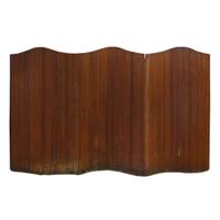 A Rolling Floor Screen or Room Divider 95" W x 1" D x 59" H — France, Mid-20th Century