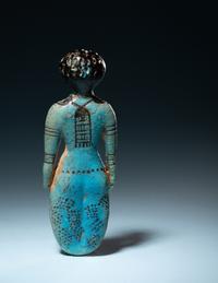 An Egyptian Faience Female Figure
