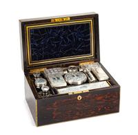 A Regency Style Calamander Vanity Box Width 12 1/4 inches. — FISHER-MAKER, 19TH CENTURY