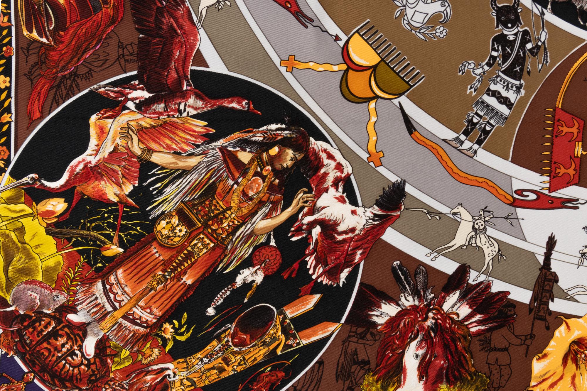 Hermès Kermit Oliver 90cm Silk Scarf
