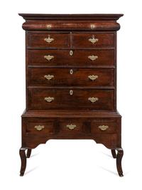 A George II Style Oak Chest on Stand