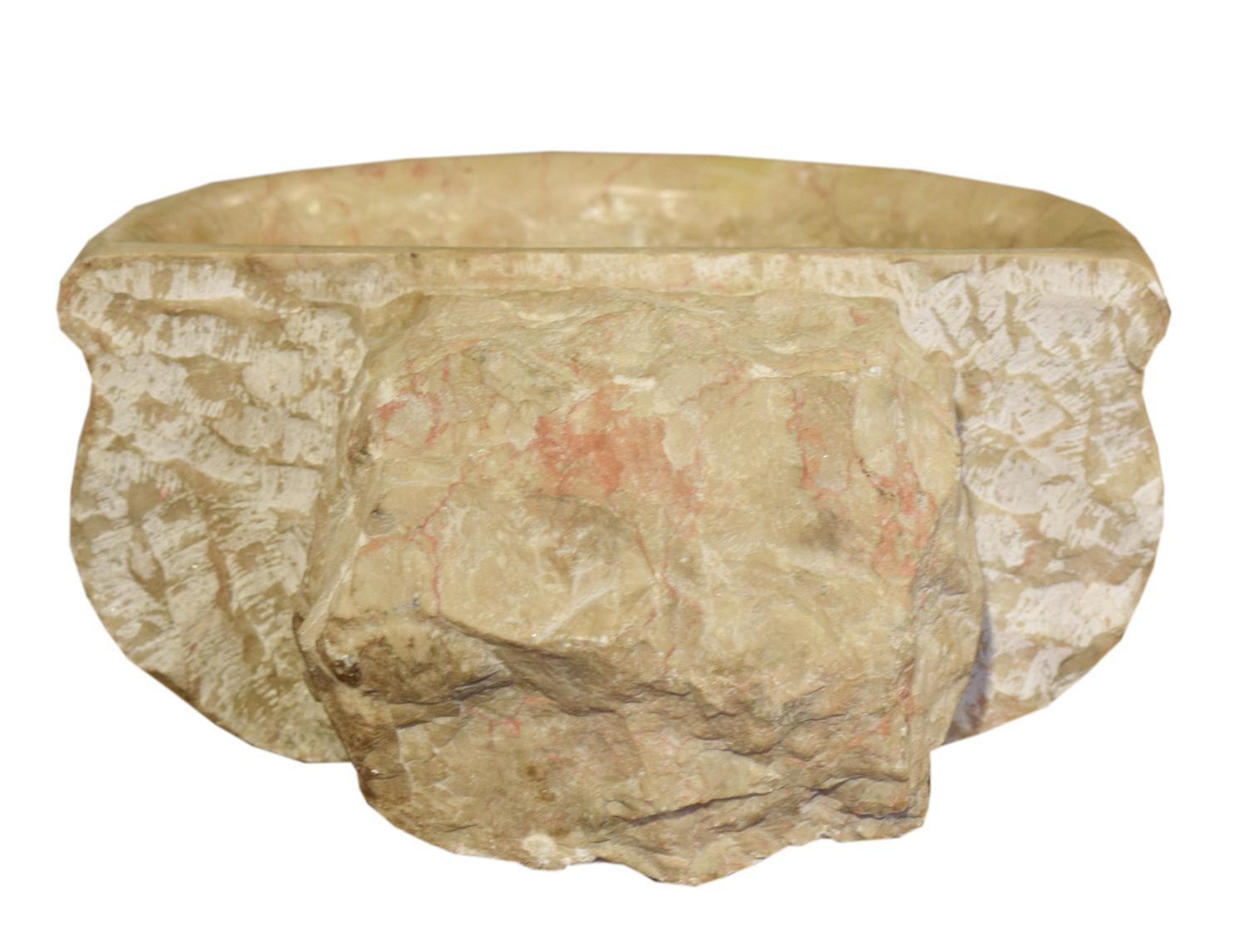 A Marble Font 9" W x 10" D x 5" H — Italian, 19th Century