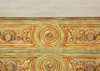 A Pair of Maitland-Smith Painted and Parcel-Gilt Commodes