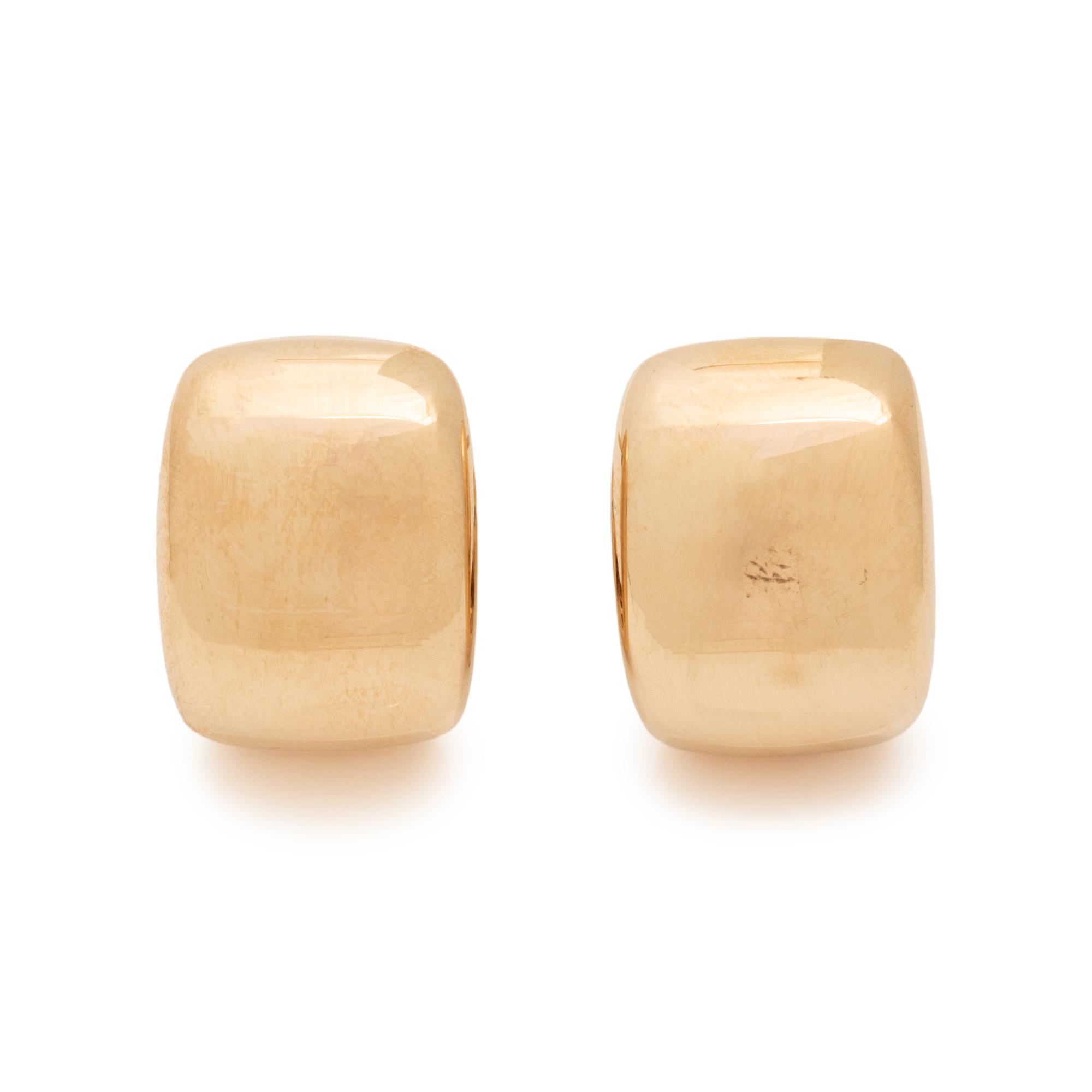 CARTIER, YELLOW GOLD EARCLIPS
